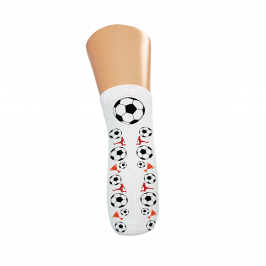 Football Red Terry Knit Trans-Tibial  With Hole
