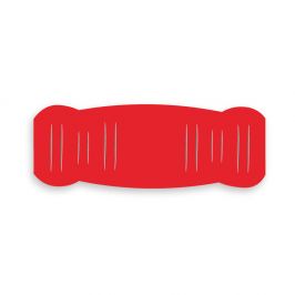 Pad M to fit 25mm Strap Red PVC x1