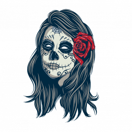 LimbSpot Skull Girl 70 x 105mm