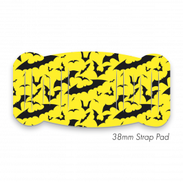 Pad L to fit 38mm Strap printed Bats Yellow