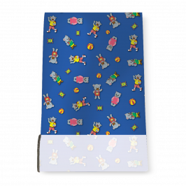 Stretch Fabric, Blue Bear