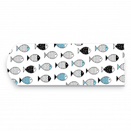 Strap, Printed Baby Fish Blue