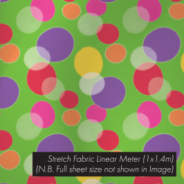 Stretch Fabric Bubbles Green, 1.4 x 1m