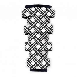 Polyester Fabric (Fire Retardant), Braid Black, 1x1.4m