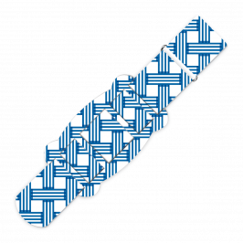 Strap Kit, Printed Braid Blue