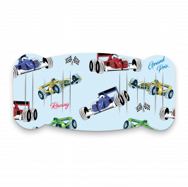 Pad, Printed Racing Cars Blue