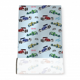 Stretch Fabric, Racing Cars Blue