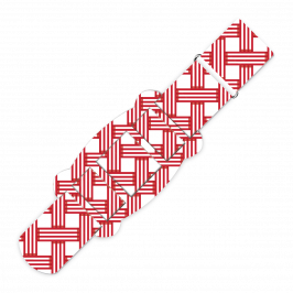 Strap Kit, Printed Braid Red