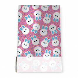 Stretch Fabric, Bunnies Pink