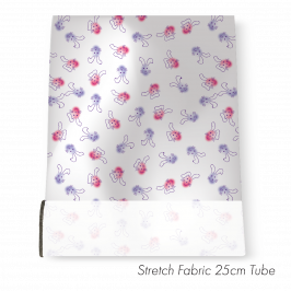 Stretch Fabric Bunnies Pink-Purple, 25cm x 1.4m