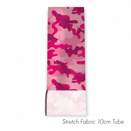 Stretch Fabric Camo Pink Tube, 10cm x 1.4m