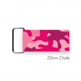 Chafe, 3/4" (20mm)  with PVC SS Loop Printed Camo Pink
