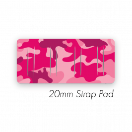 Pad S to fit 20mm Strap Printed Camo Pink