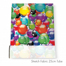 Stretch Fabric Coloured Bubbles Tube, 25cm x 1.4m