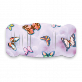 Pad, Printed Colourful Butterflies Lilac