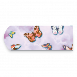 Strap, Printed Colourful Butterflies Lilac
