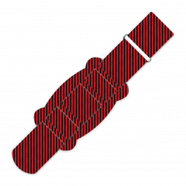 Strap Kit, Printed Carbon Fibre Red