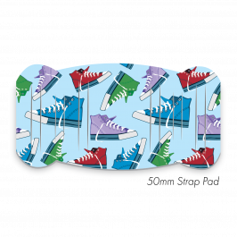 Pad XL to fit 50mm Strap Printed Casual Shoe Blue