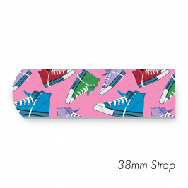 Strap 1.5" x 20" (38 x 500mm)  Printed Casual Shoe Pink