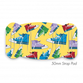 Pad XL to fit 50mm Strap Printed Casual Shoe Yellow
