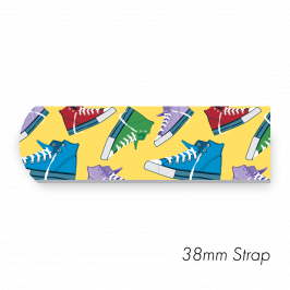 Strap 1.5" x 20" (38 x 500mm)  Printed Casual Shoe Yellow