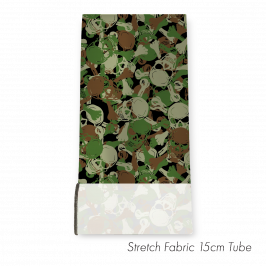 Stretch Fabric CamoSkull Military, 15cm x 1.4m