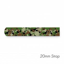 Strap 3/4" x 12" (20 x 300mm )  Printed Camoskull Military