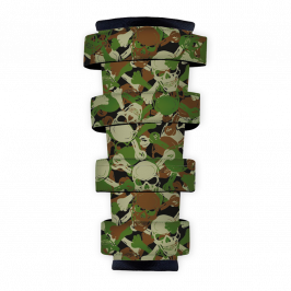 Polyester Fabric (Fire Retardant), Camoskull Military, 1x1.4m