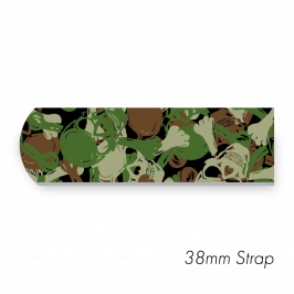 Strap 1.5" x 20" (38 x 500mm)  Printed Camoskull Military