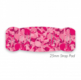 Pad M to fit 25mm Strap Printed Camoskull Pink