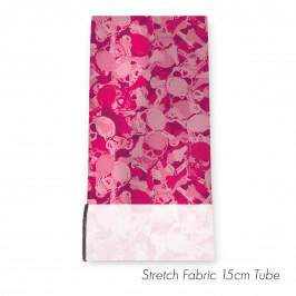 Stretch Fabric Camoskull Pink, 15cm x 1.4m