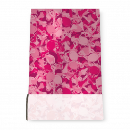 Stretch Fabric, Camoskull Pink
