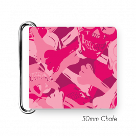 Chafe, 2" (50mm)  with PVC SS Loop Printed Camoskull Pink