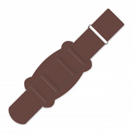 Strap Kit, Printed Dark Brown Skin