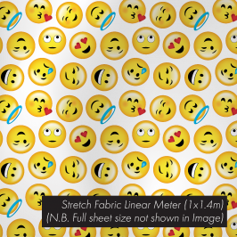 Stretch Fabric Emoji, 1.4 x 1m