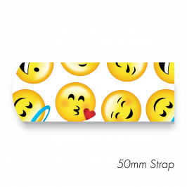 Strap 2" x 20" (50 x 500mm)  Printed Emoji