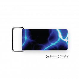 Chafe, 3/4" (20mm)  with PVC SS Loop Printed Electric Blue