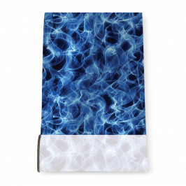 Stretch Fabric, Flames Blue