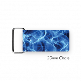 Chafe, 3/4" (20mm)  with PVC SS Loop Printed Flames Blue