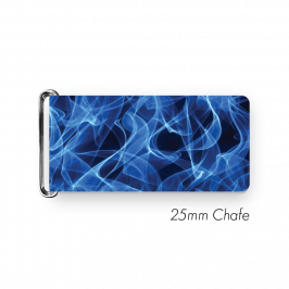 Chafe, 1" (25mm) with PVC SS Loop Printed Flames Blue