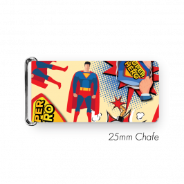 Chafe, 1" (25mm) with PVC SS Loop Printed Flying Hero Yellow