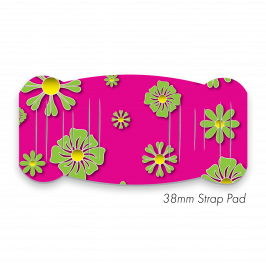 Pad L to fit 38mm Strap Printed Flowers