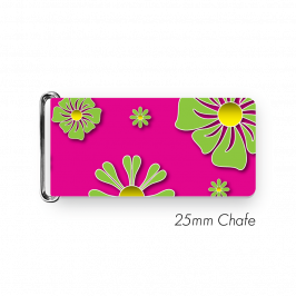 Chafe, 1" (25mm) with PVC SS Loop Printed Flowers