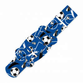 Strap Kit, Printed Football Blue