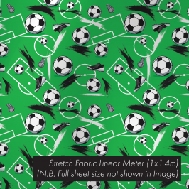 Stretch Fabric Football Green, 1.4 x 1m