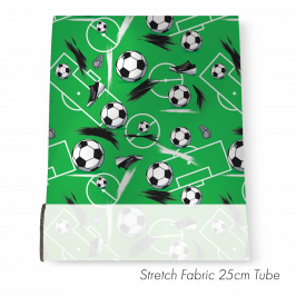 Stretch Fabric Football Green, 25cm x 1.4m