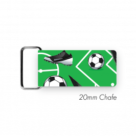 Chafe, 3/4" (20mm)  with PVC SS Loop Printed Football Green