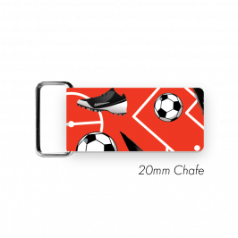 Chafe, 3/4" (20mm)  with PVC SS Loop Printed Football  Red