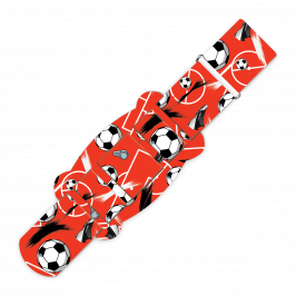 Strap Kit, Printed Football Red