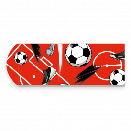 Strap, Printed Football Red
